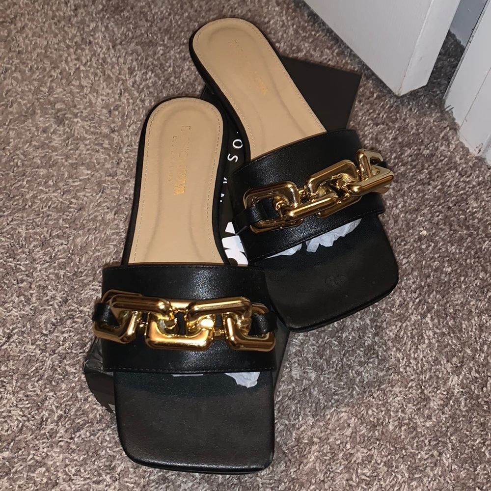 Black Chain sandals